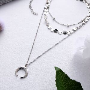Layered Moon Necklace